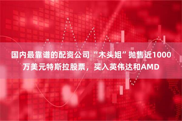 国内最靠谱的配资公司 “木头姐”抛售近1000万美元特斯拉股票，买入英伟达和AMD